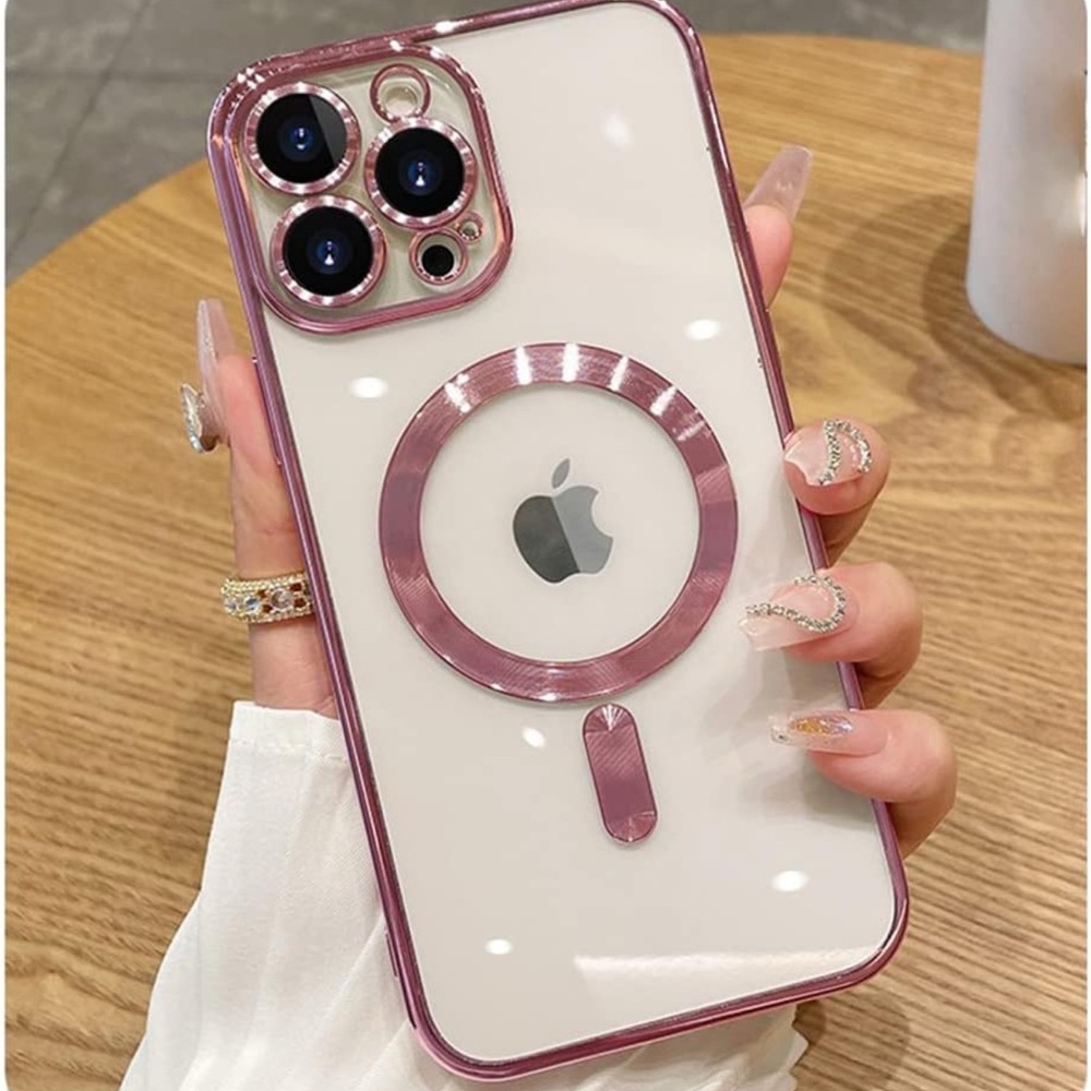iPhone Case with MagSafe Ring - Pink